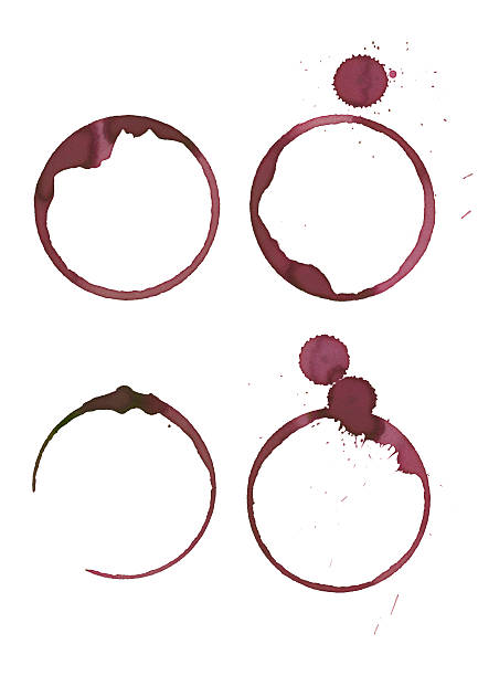 istock set of four wine stains 177548596