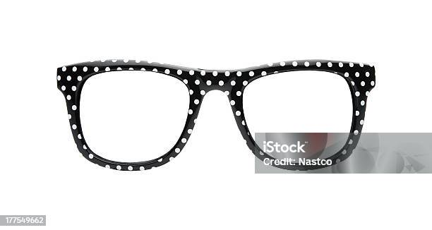 Retro Spotted Glasses Stock Photo - Download Image Now - Eyeglasses, Cut Out, Front View