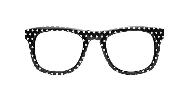 ретро очки с пятнами - horn rimmed glasses стоковые фото и изображения