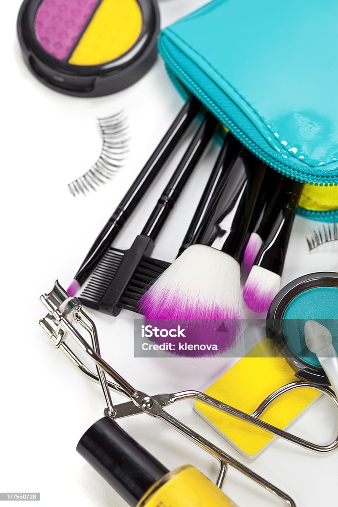 cosmetics Decorative cosmetics isolated over white Bag Stock Photo