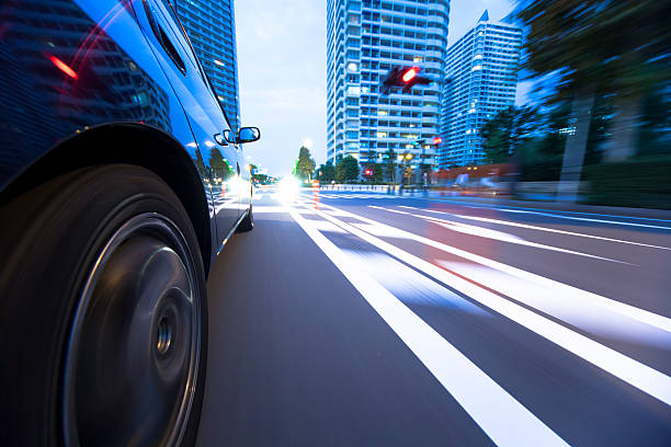 istock Driving in the sunset city. 177550845