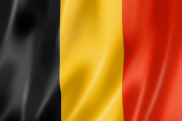Belgian flag "Belgium flag, three dimensional render, satin texture" belgium stock pictures, royalty-free photos & images