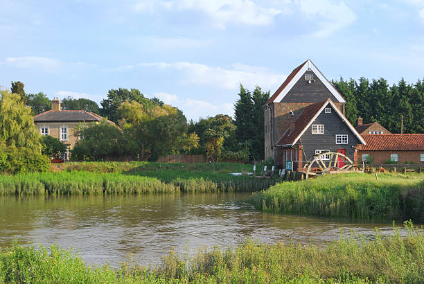 mill mill and mill pond burton sussex stock pictures, royalty-free photos & images