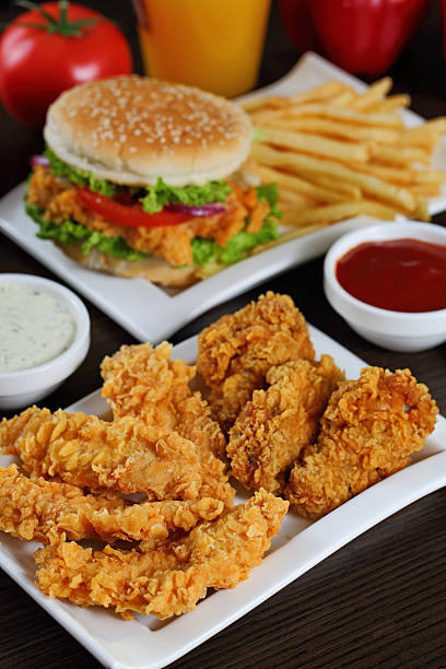 istock Full plate of crispy chicken strips. 177552832