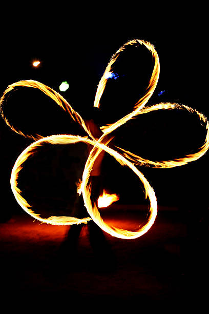 istock Fire poi showing a flower 177554781