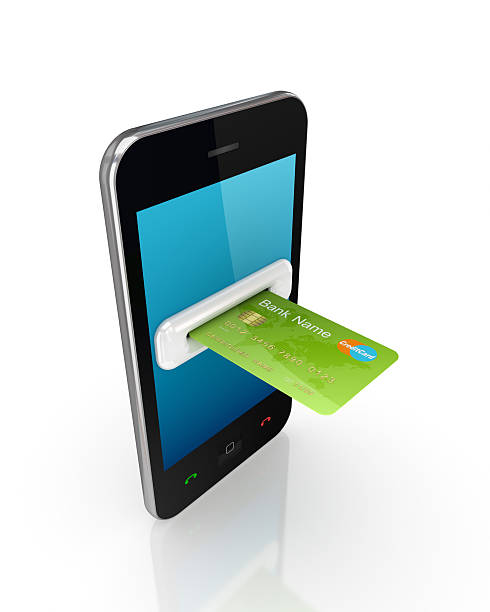istock Green credit card and modern mobile phone. 177555061