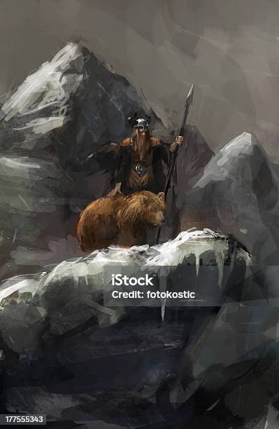 Hunter Stock Illustration - Download Image Now - Warrior - Person, Fantasy, Snow