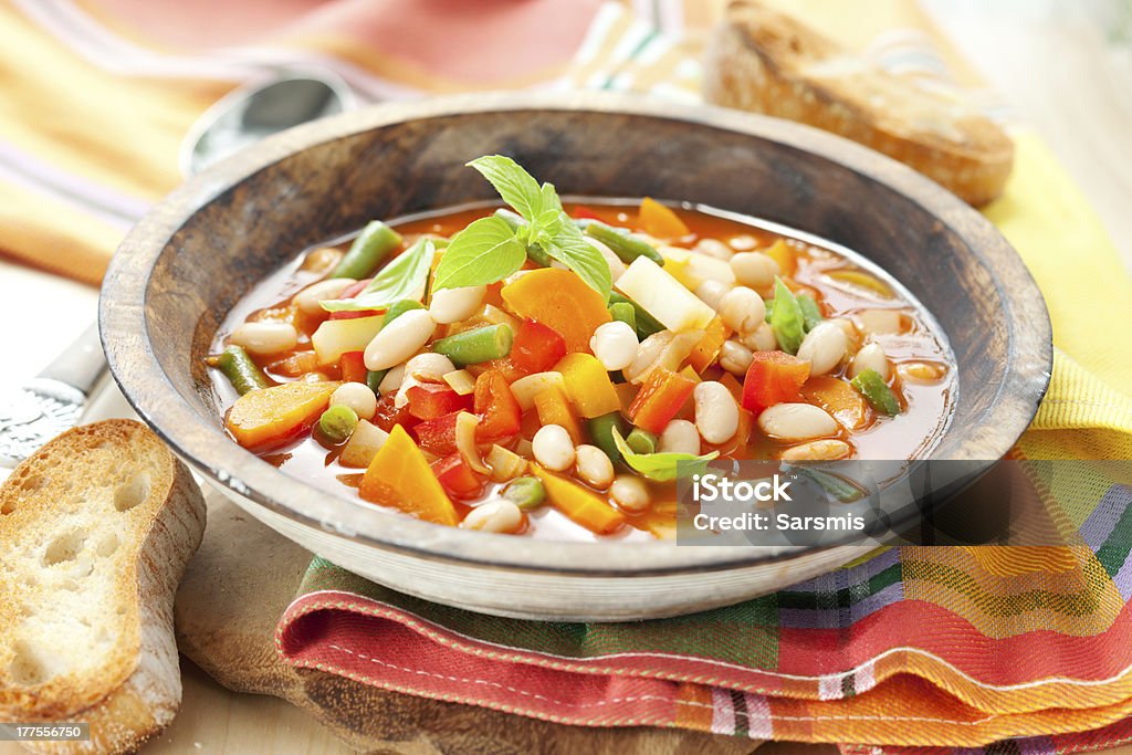 minestrone - Lizenzfrei Basilikum Stock-Foto