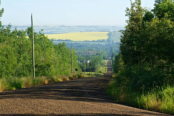 istock gravel road on hazy morning 177556787