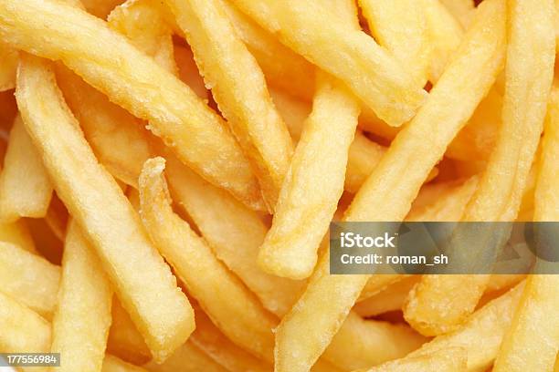 French Fries Background Stock Photo - Download Image Now - Cooked, Food, Food and Drink