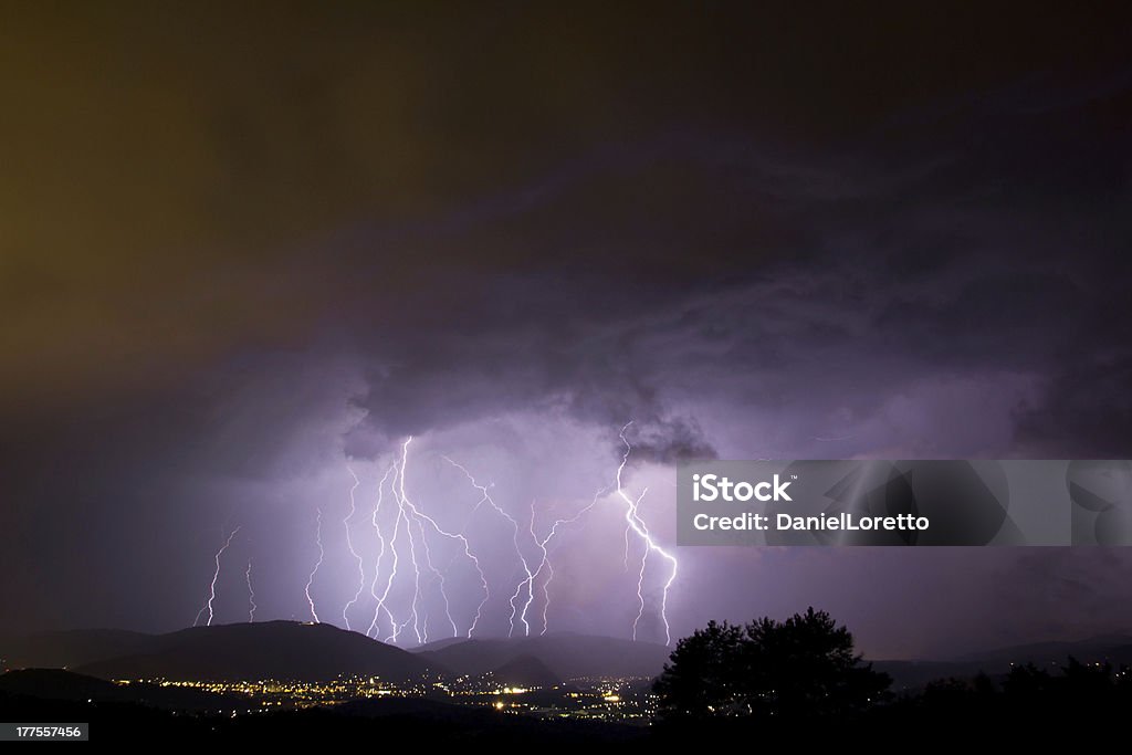 lightening strike Lightning Stock Photo