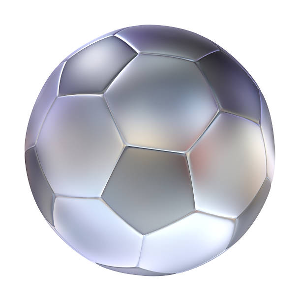 Stylized soccer football stock photo