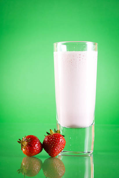 Strawberry cocktail stock photo