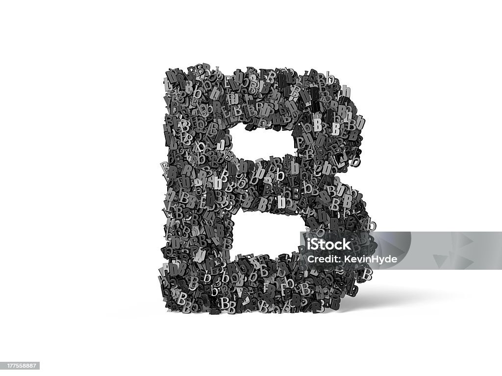 Großbuchstabe B-Built von B's - Lizenzfrei Alphabet Stock-Foto