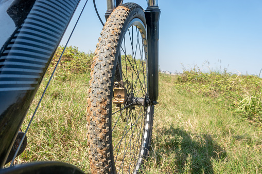 tire wheel of the mountain bike