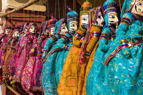 istock Colorful puppets in India 177559017