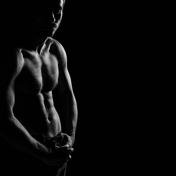 istock Silhouette of muscular man 177559206