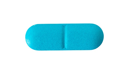 blue pills isolated. medicine element