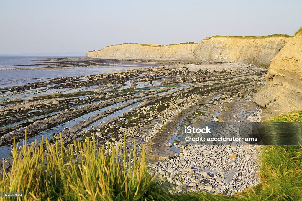 Kilve spiaggia e costa Somerset, Inghilterra - Foto stock royalty-free di Acqua