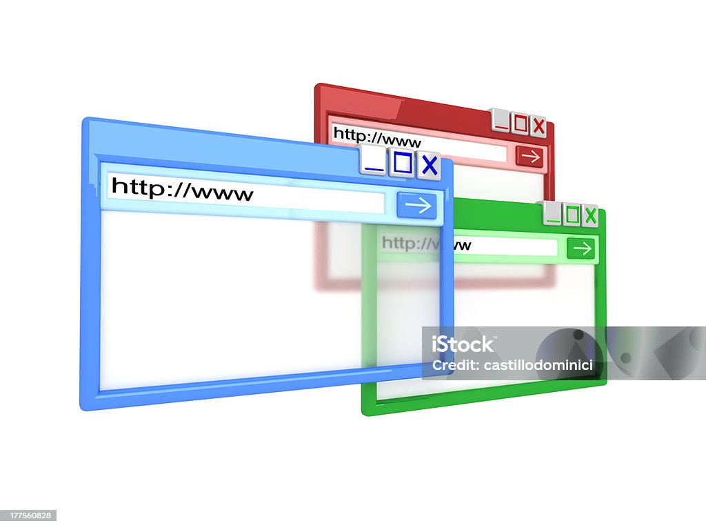 Красочные Интернет-браузер - Стоковые фото www роялти-фри