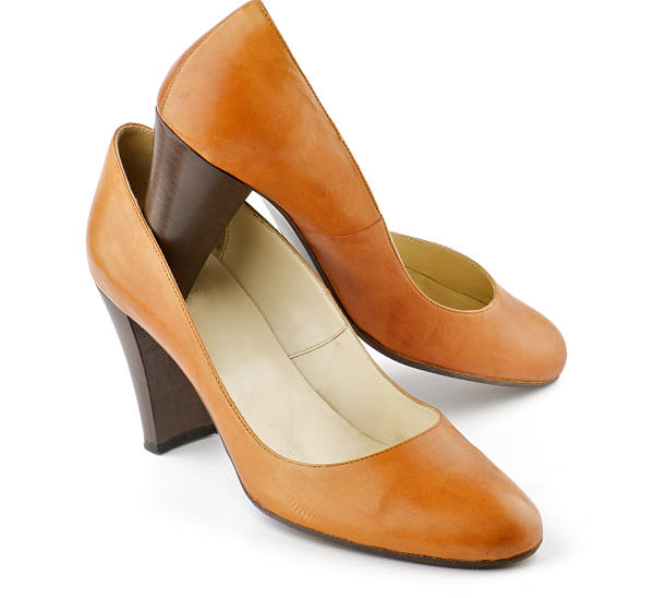 istock Ginger red color female shoes 177560948