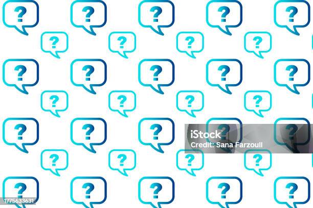 Modern Question Pattern Background Stock Illustration - Download Image ...
