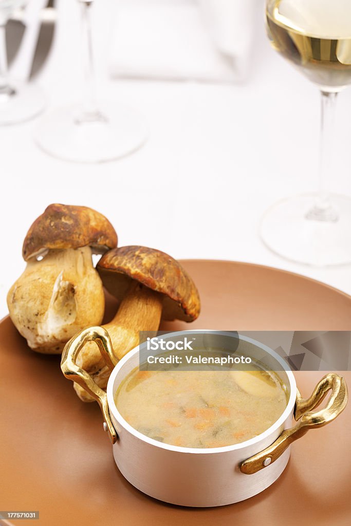 Грибной суп - Стоковые фото Алкоголь - напиток роялти-фри