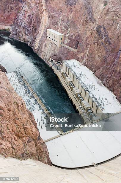 Hoover Dam Hydroelectric Power Station Usa Stock Photo - Download Image Now - Arizona, Built Structure, Canyon