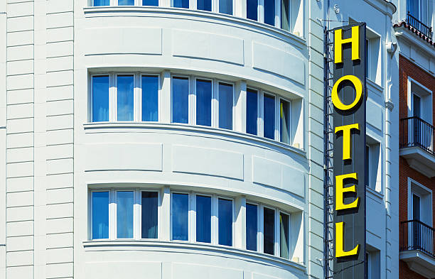 istock Hotel Sign in a Classic Building 177571931