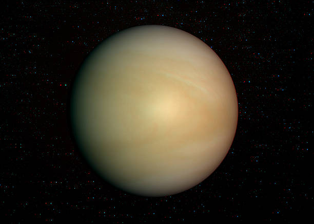 istock 3D solar system series: Venus with stars in the background. 177572410
