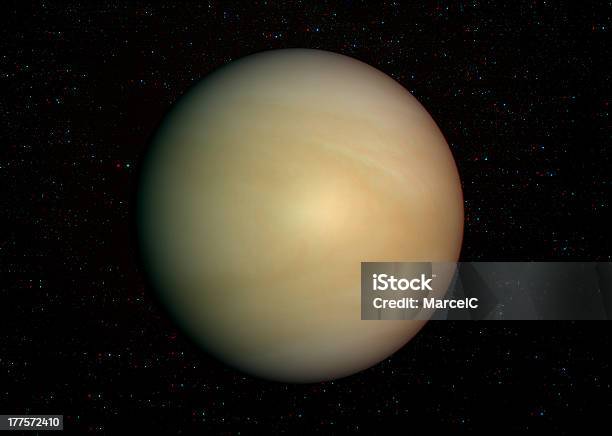 3 D Układ Słoneczny Serii Wenus Z Gwiazdami W Tle - zdjęcia stockowe i więcej obrazów Wenus
