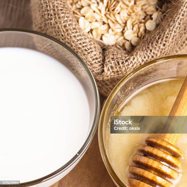 Milk And Honey Stock Photo - Download Image Now - Alternative Therapy, Choice, Dessert - Sweet Food