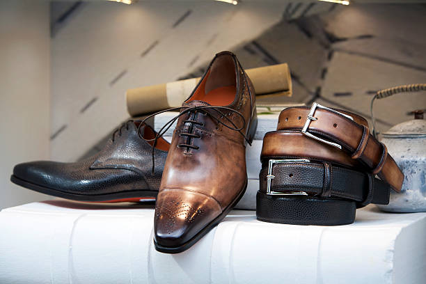 istock Men shoes in the shoe store 177574714
