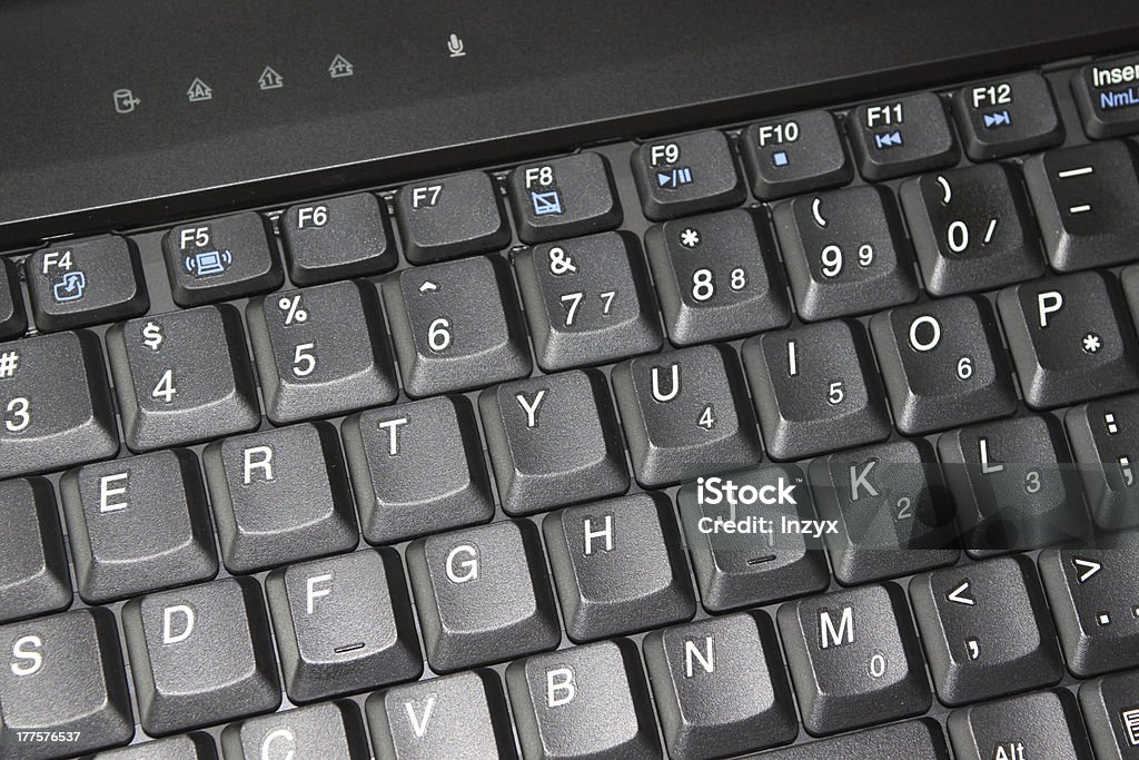 Computador portátil teclado - Royalty-free Acessório Foto de stock