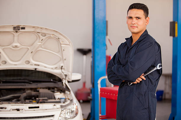 istock Young mechanic at an auto shop 177576973