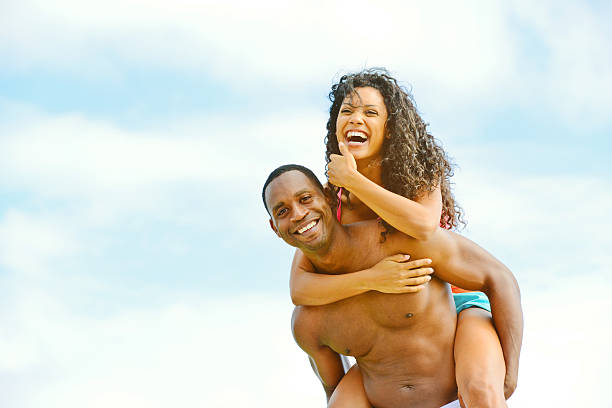 istock Happy Young Couple Having fun outdoors 177578273