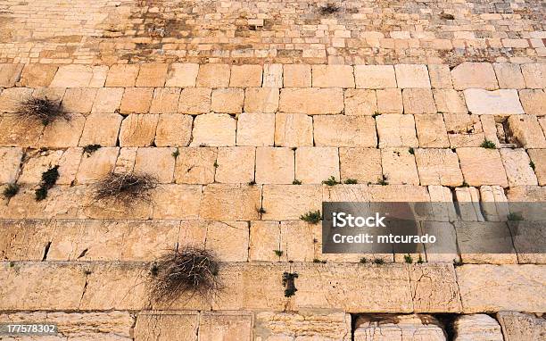 Jerusalem The Wailing Wall Kotel Stock Photo - Download Image Now - Jerusalem, Stone Wall, Synagogue
