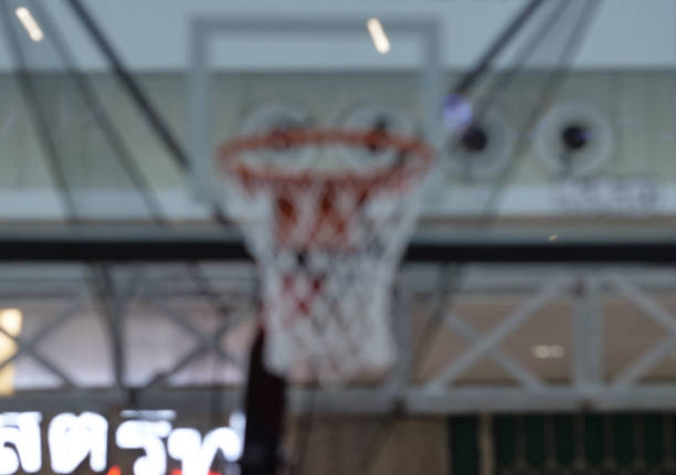 defocused abstract background of ring basketball