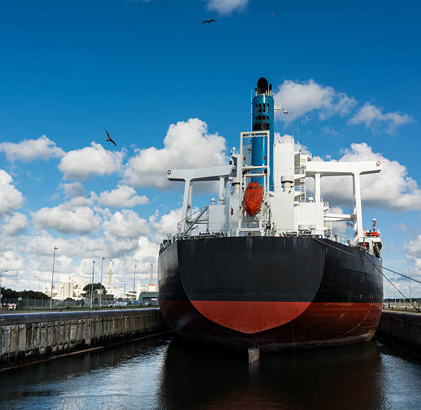 istock Blulk Carrier in Ijmuiden locks 177580860