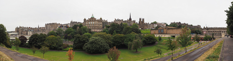 Edinburgh, UK - September 27, 2023: Panoramic view of the city