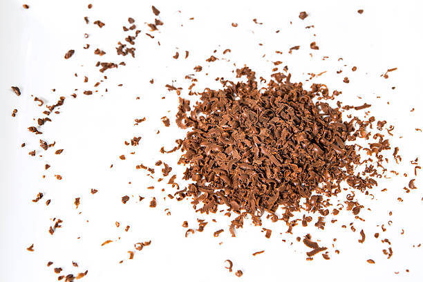 chocolate flakes stock photo