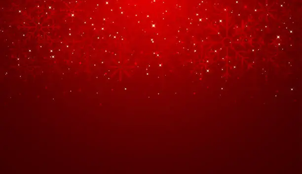Vector illustration of Christmas background. Beautiful falling snowflakes wallpaper