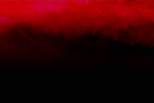 istock Horizontal vector Illustration of an empty dark maroon wine colored grunge textured wispy smoky smudged mottled background 1775862398