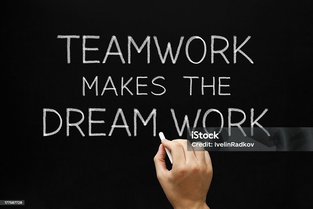 Teamarbeit macht den Traum Arbeiten - Lizenzfrei Etwas herstellen Stock-Foto