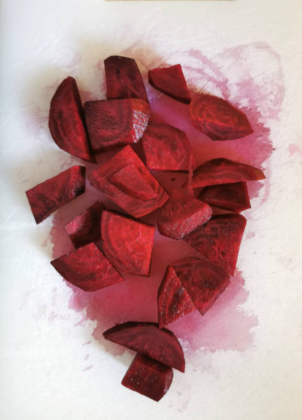 Beetroot slices stock photo