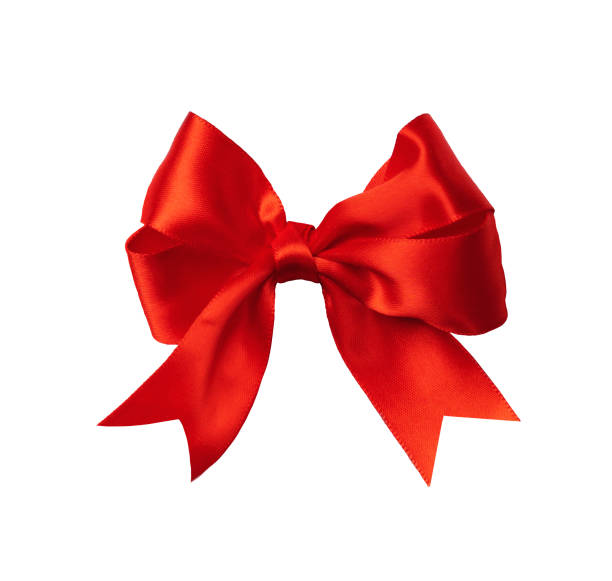 istock Beautiful red satin bow isolated on white 1775879440