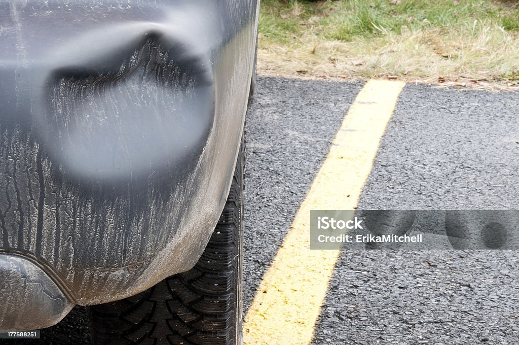 Mal estacionado carro com Amolgado Para-choques - Royalty-free Amolgado Foto de stock