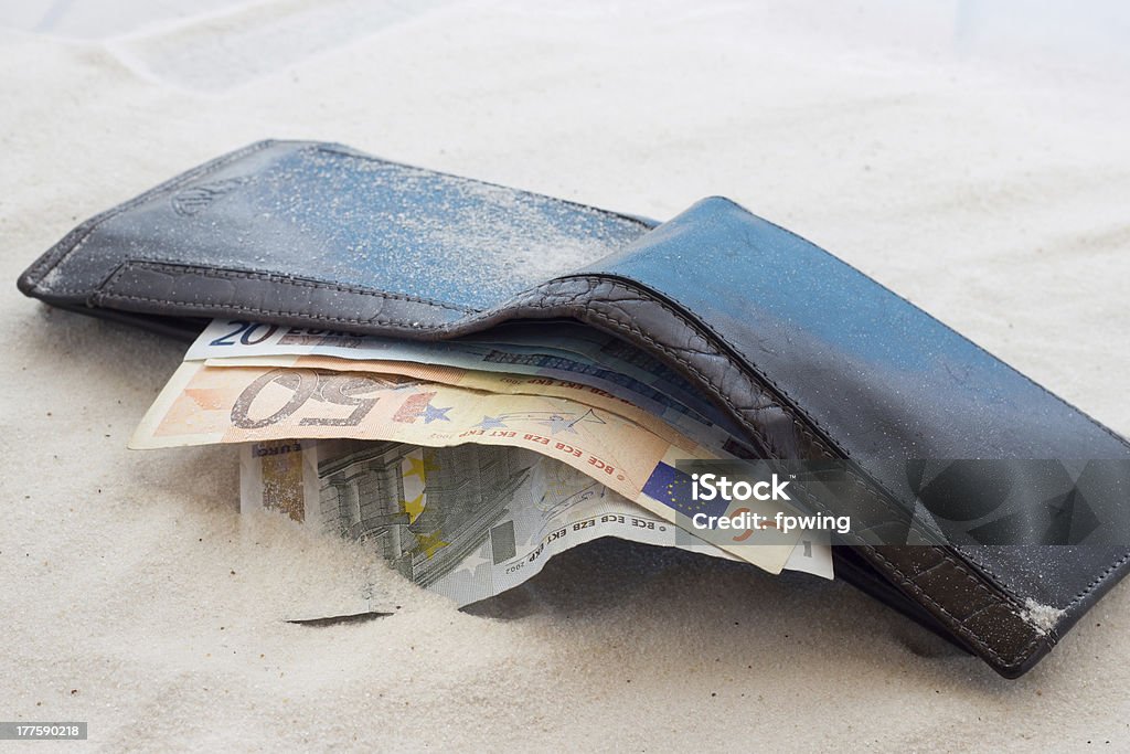 Lost money Lost money in the beach Beach Stock Photo