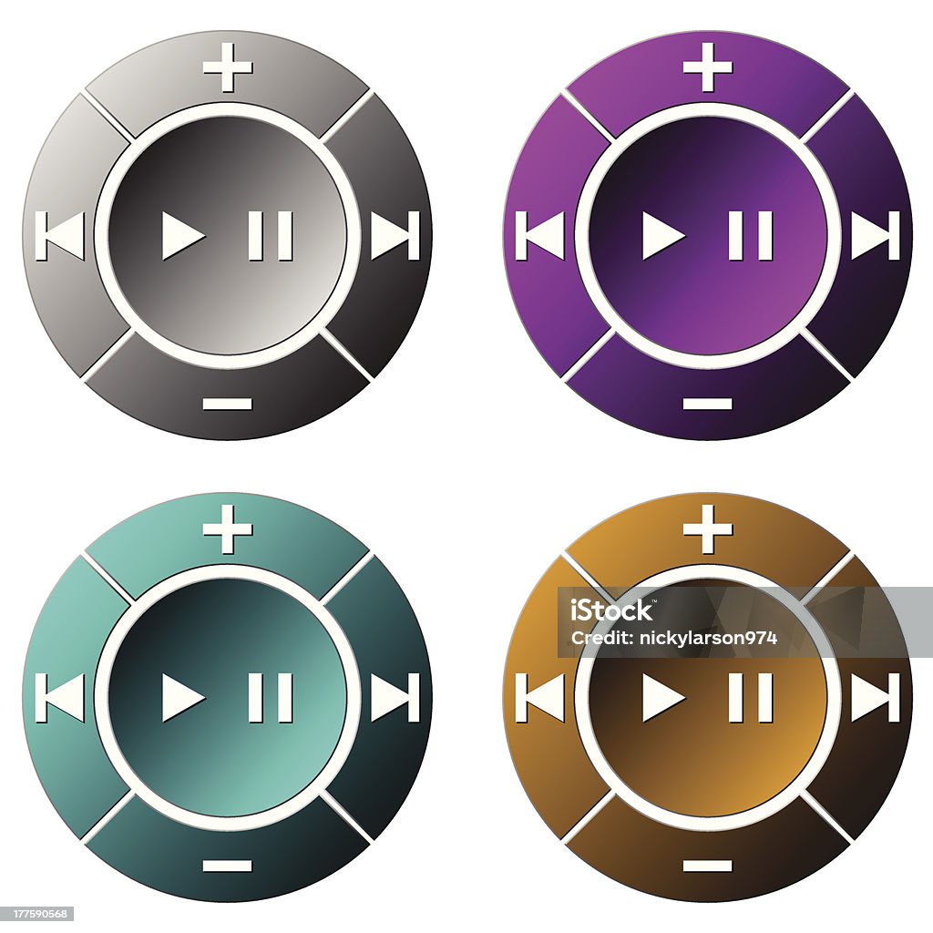 Lecteur de CD/DVD - clipart vectoriel de Baladeur MP3 libre de droits