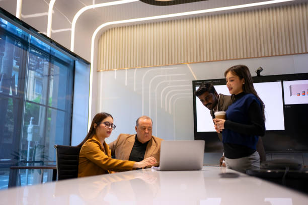 istock Employees meeting together at office. 1775923229